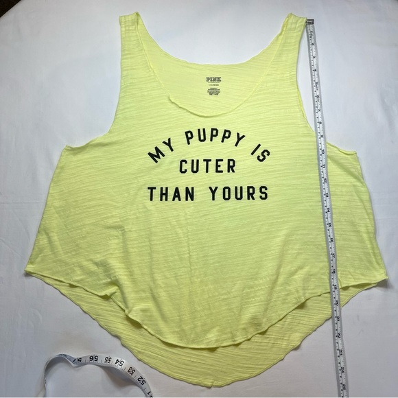 ✨HOST PICK✨PINK Victoria’s Secret My Puppy Is Cuter Than Yours Sleep Tank Top - Picture 5 of 6